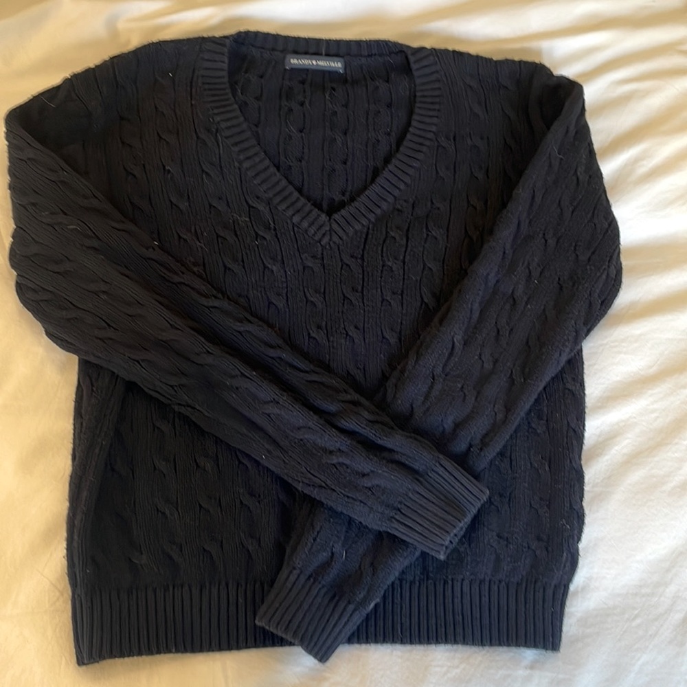 Brandy Melville Navy V-Neck Cardigan